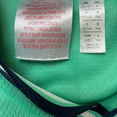 turquoise Adidas Real Madrid away jersey {XS}