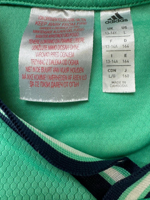 turquoise Adidas Real Madrid away jersey {XS}