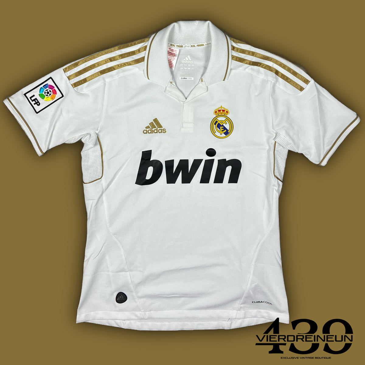 vintage Adidas Real Madrid home jersey {XS}