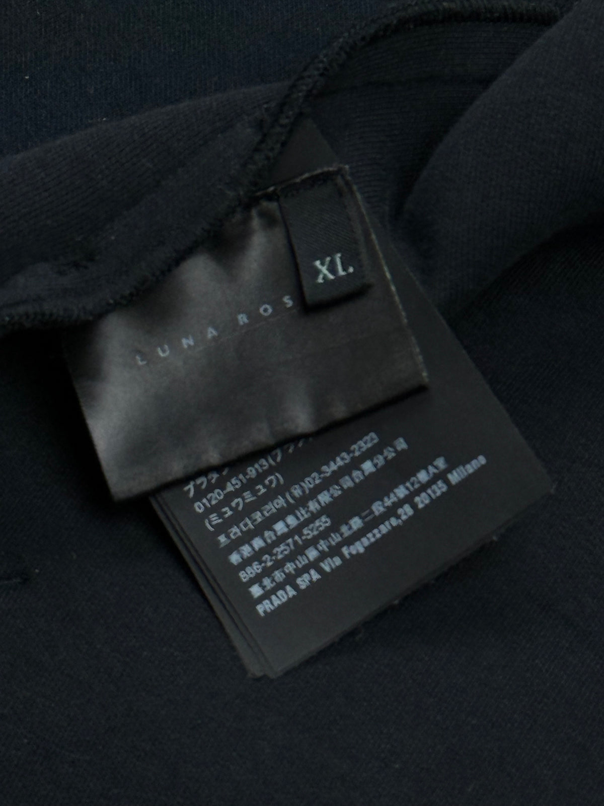 black Prada Luna Rossa sweatjacket