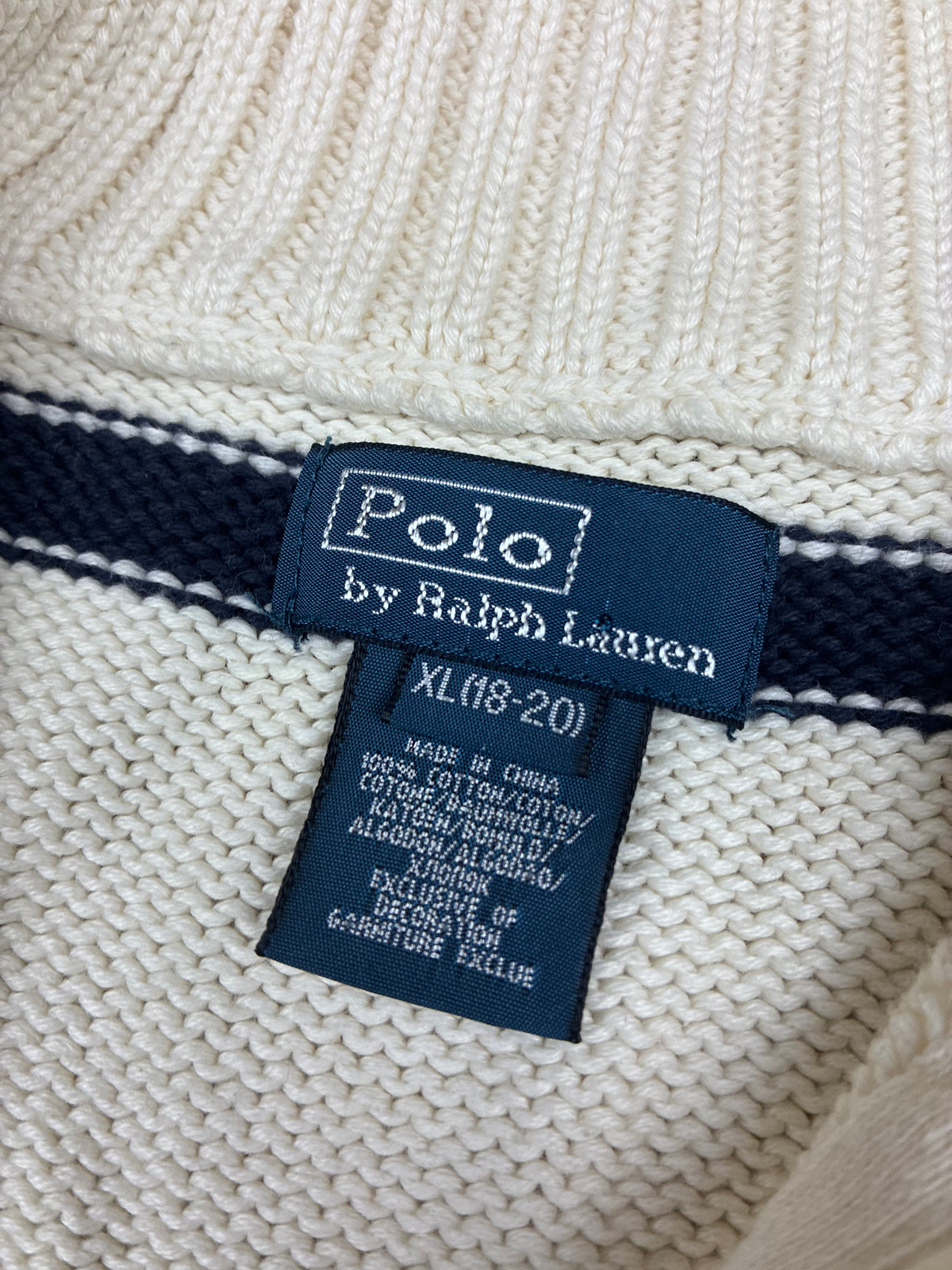 vintage Polo Ralph Lauren quarterzip {S}