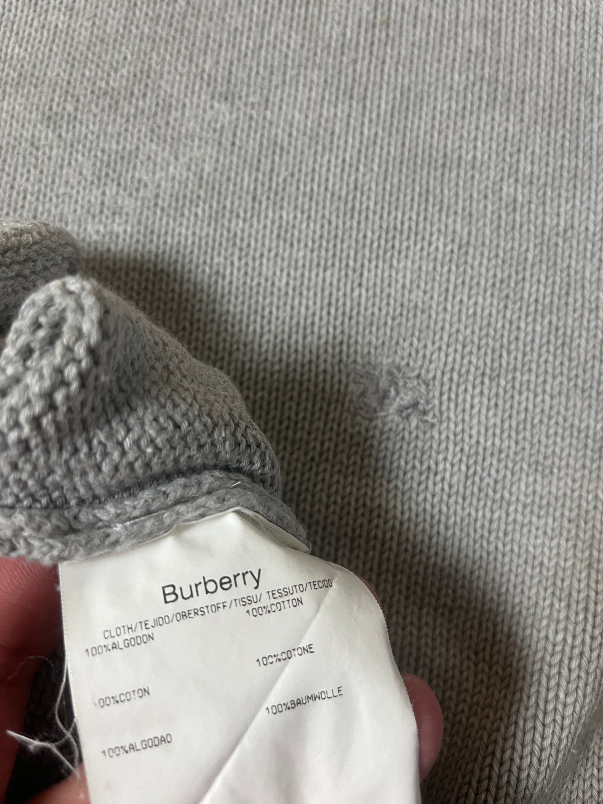 vintage grey Burberry knittedsweater {L}