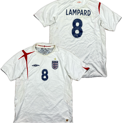 vintage Umbro England LAMPARD8 home jersey {S}