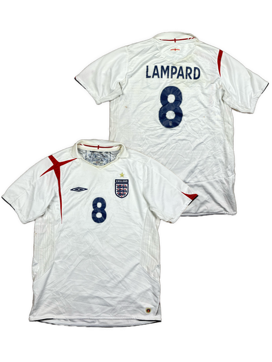 vintage Umbro England LAMPARD8 home jersey {S}