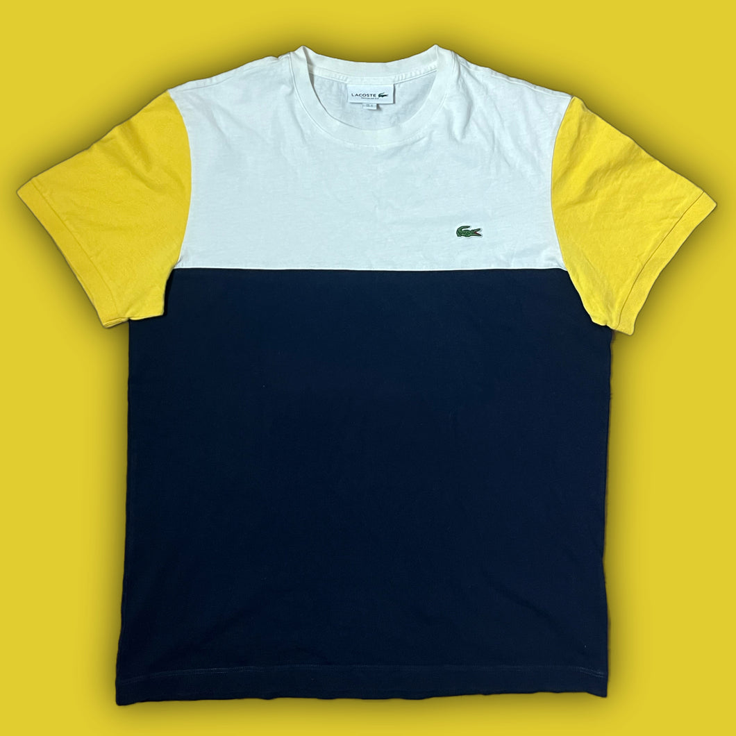 white/yellow Lacoste t-shirt {M}