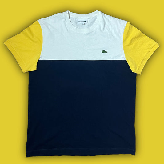 white/yellow Lacoste t-shirt {M}
