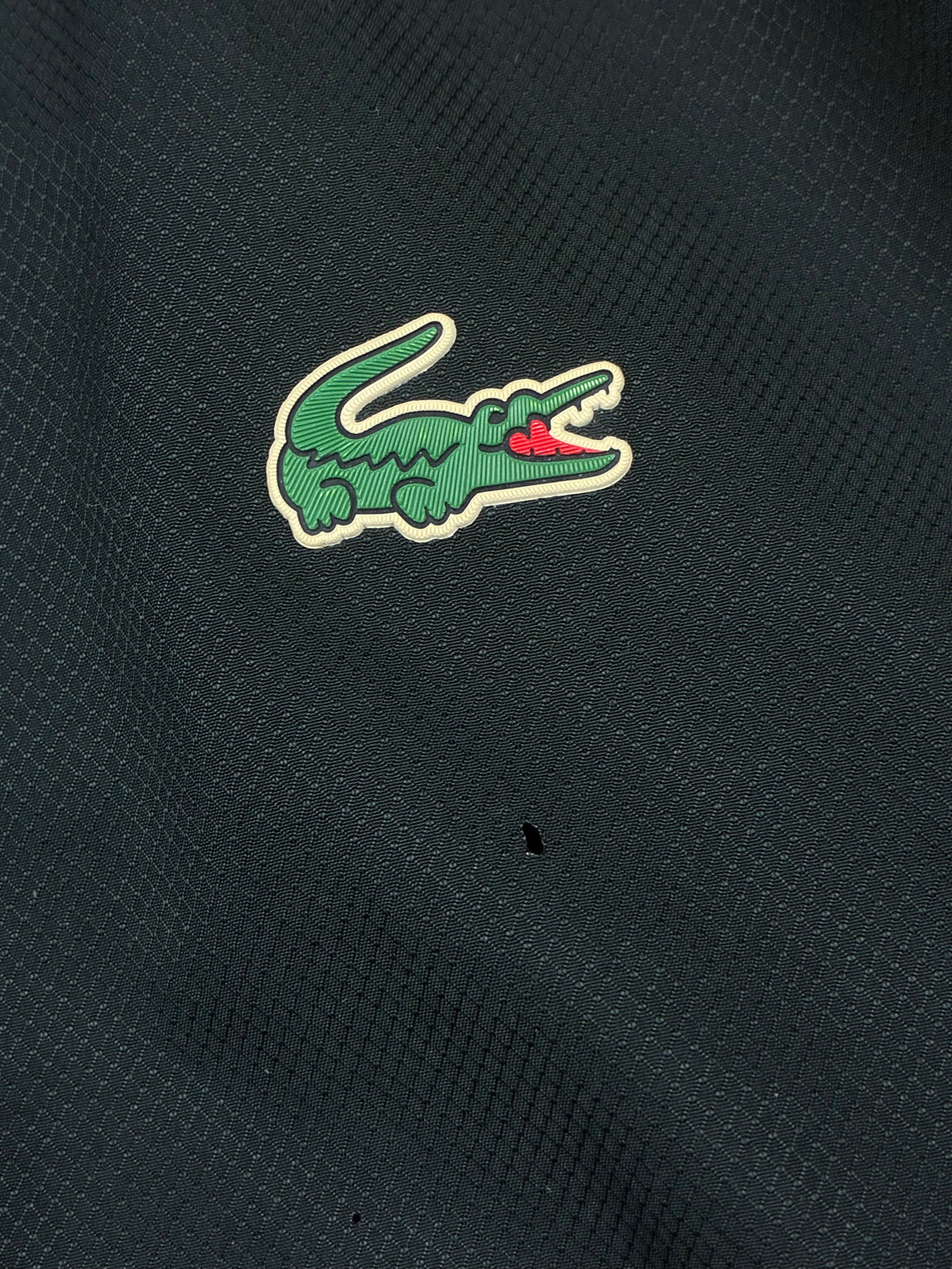black Lacoste windbreaker {XS}