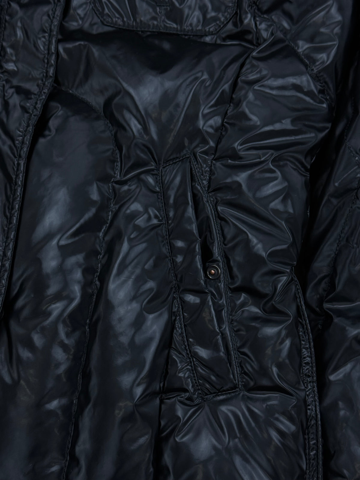 vintage Blauer winterjacket (real fur)