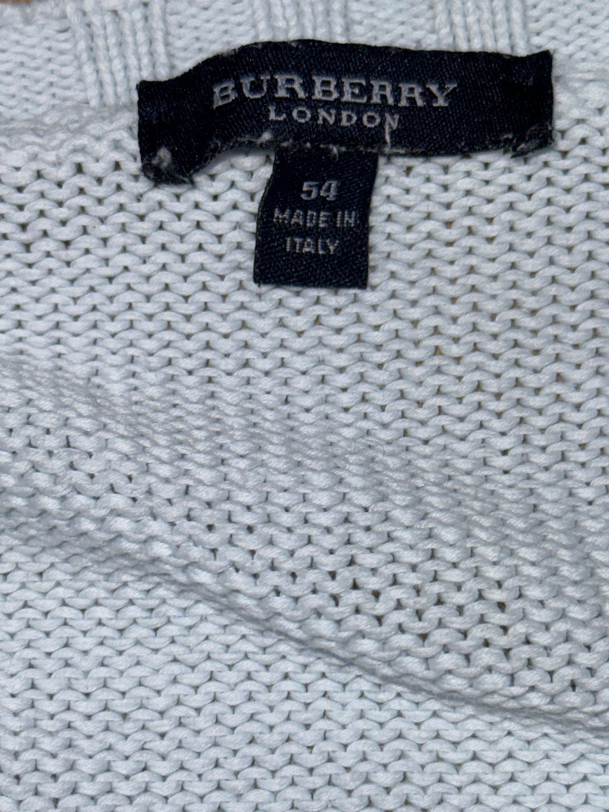 vintage babyblue Burberry knittedsweater