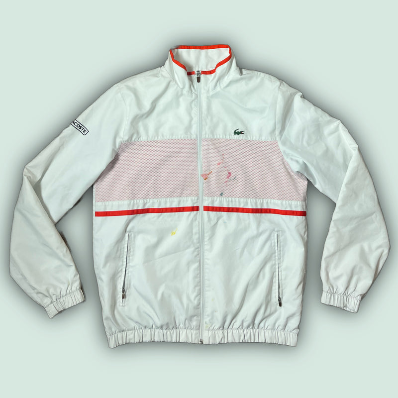 white Lacoste windbreaker {XXL}