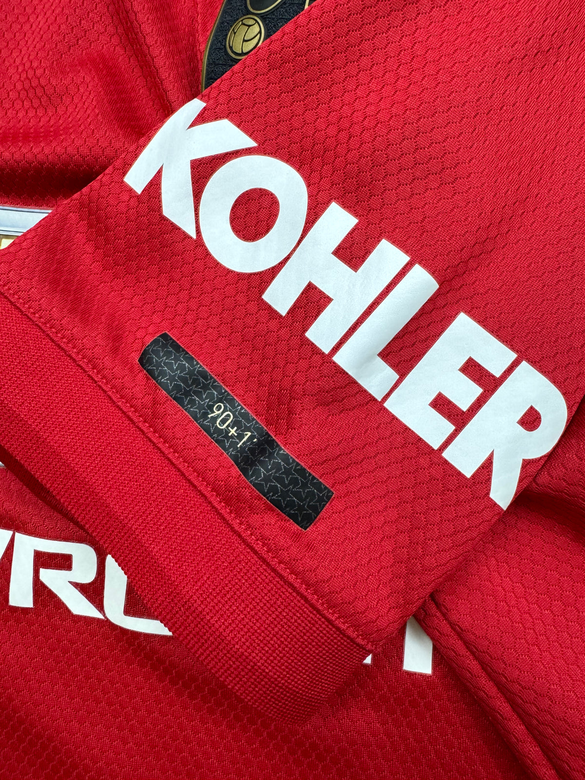 red Adidas Manchester United home jersey {XS}