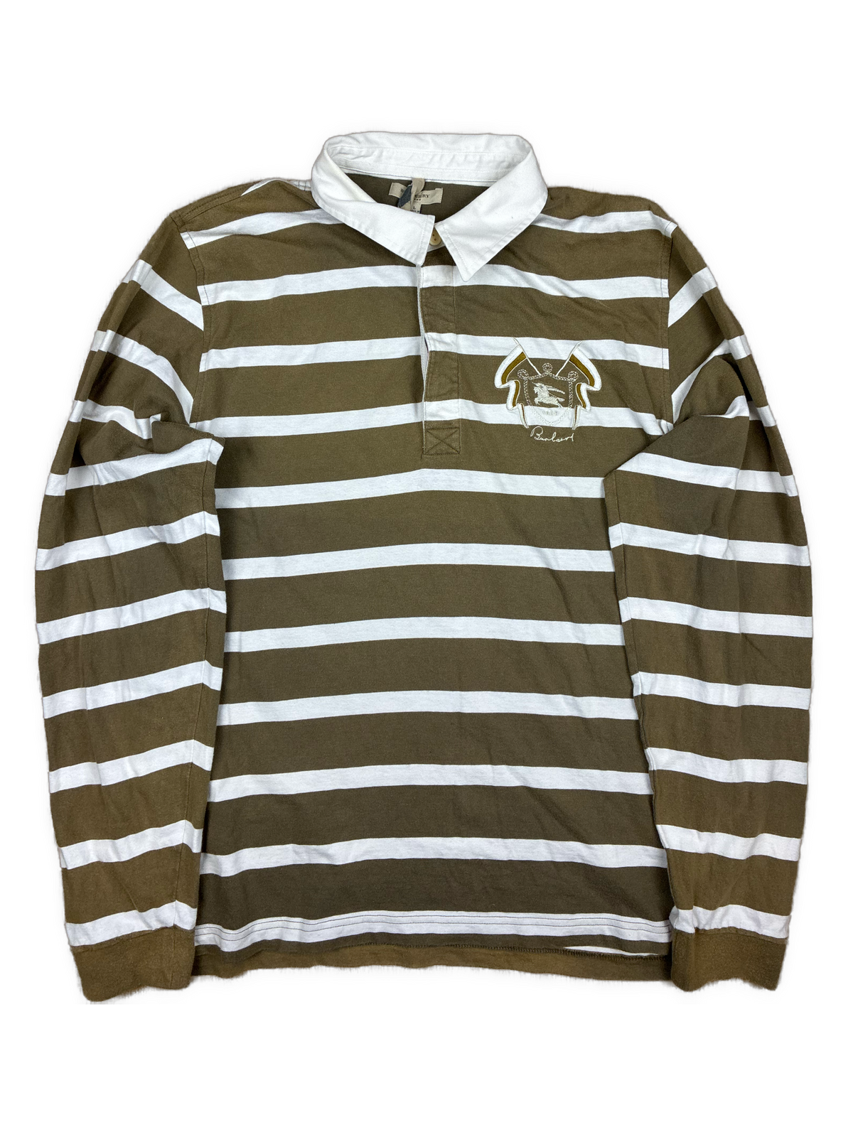 vintage Burberry polo long {L}