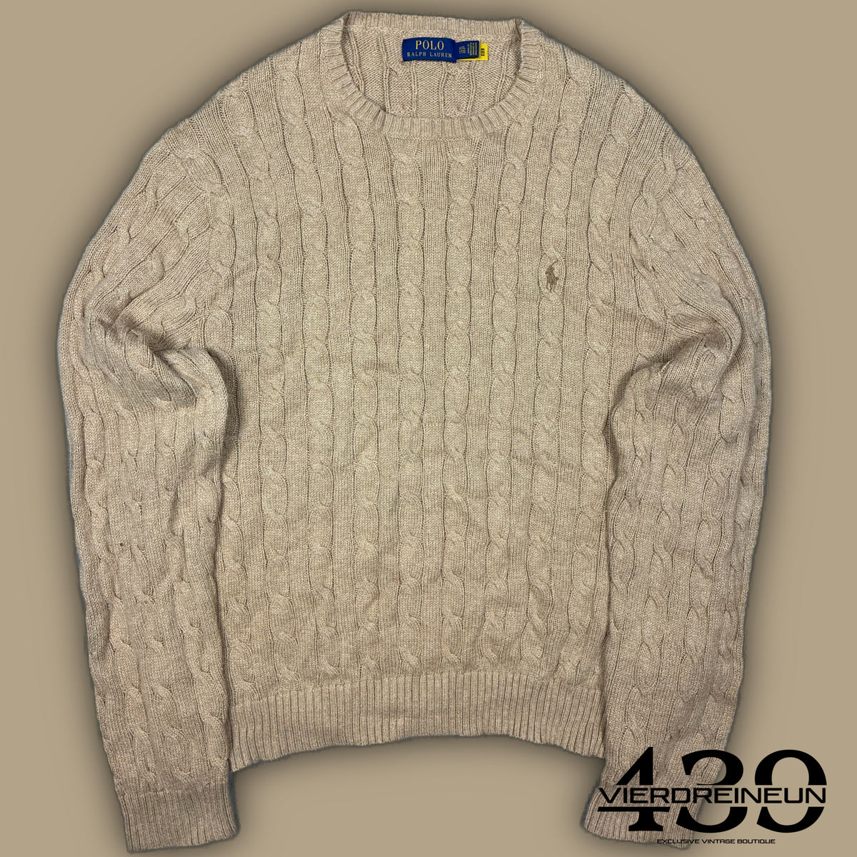 beige Polo Ralph Lauren knittedsweater {XXL}