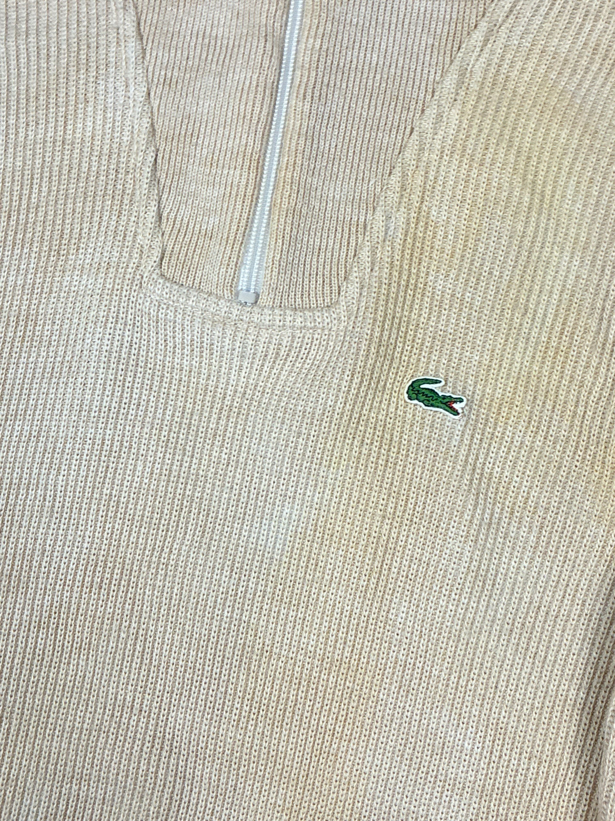 vintage Lacoste halfzip knittedsweater {M}