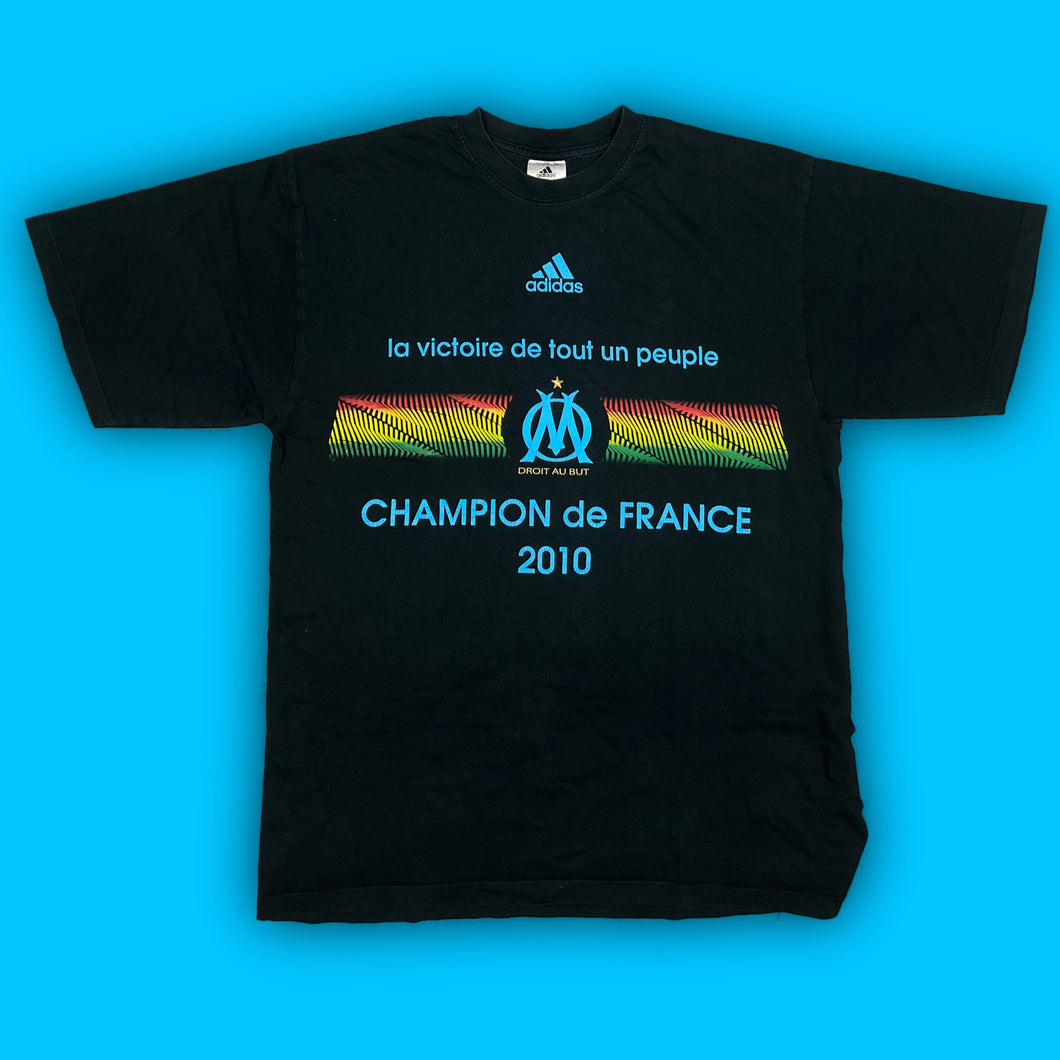vintage adidas Olympique Marseille t-shirt {M}