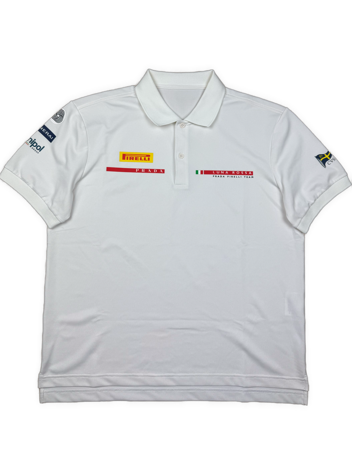 white Prada Luna Rossa polo