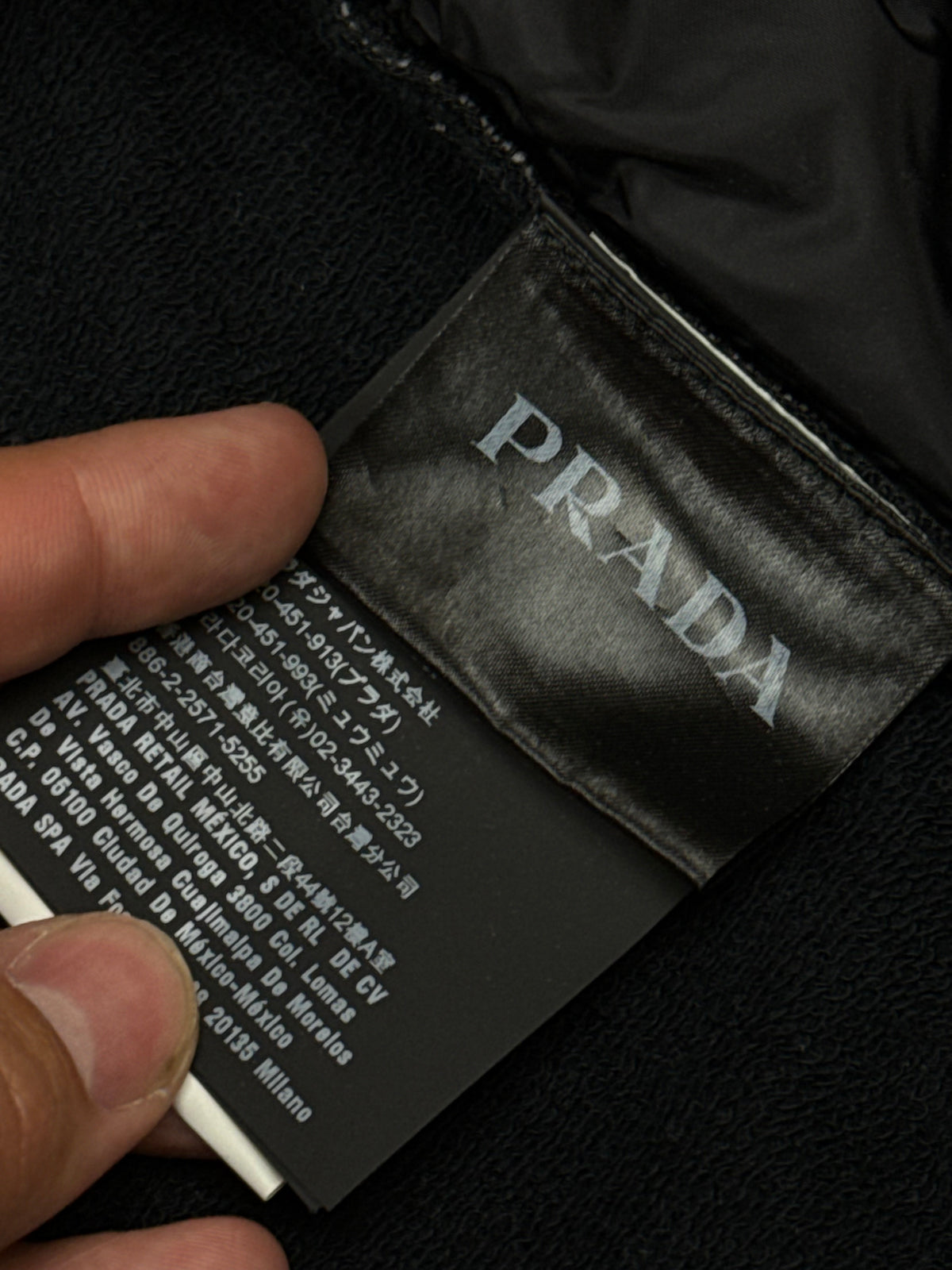 vintage Prada hybrid sweatjacket