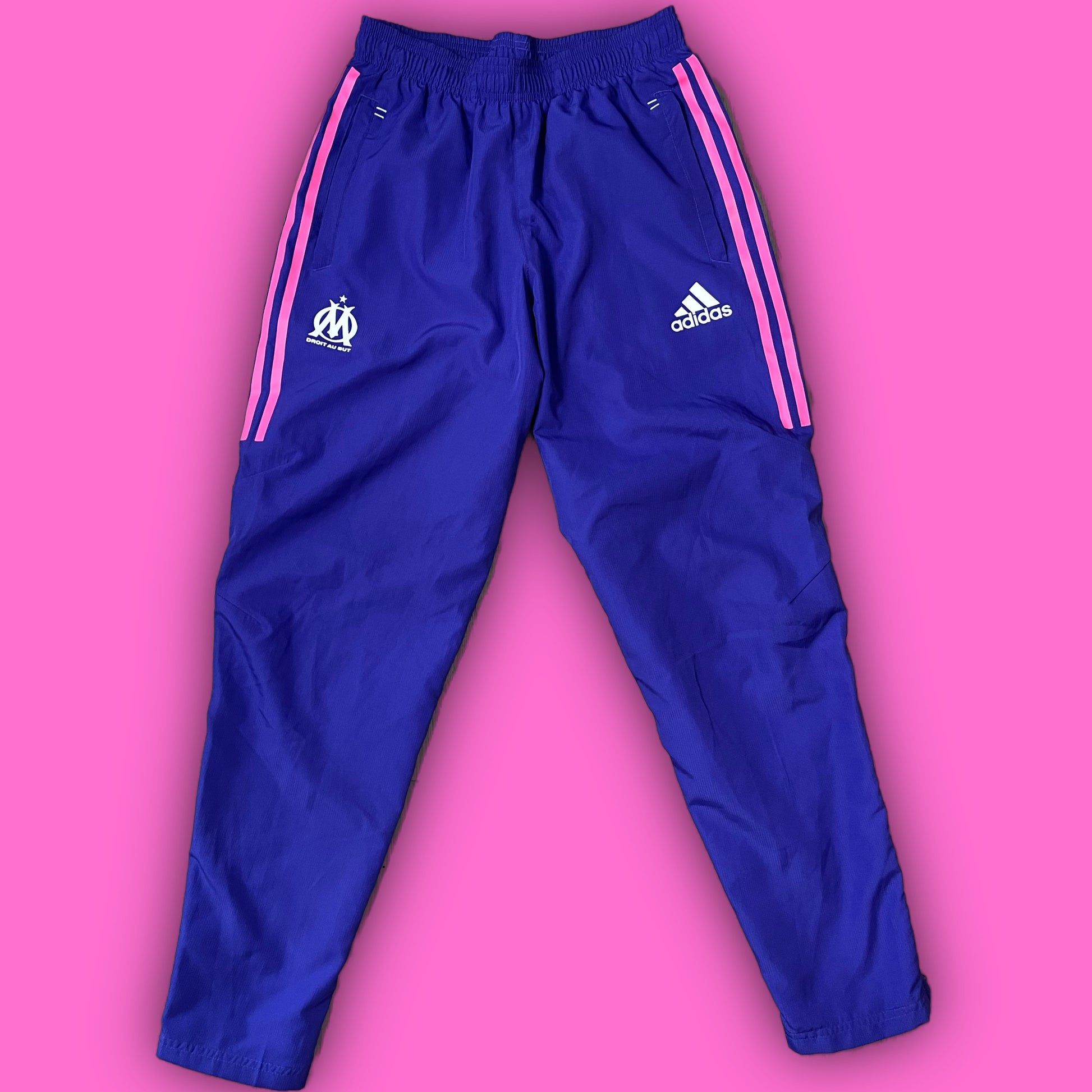 vintage Adidas Olympique Marseille trackpants {S}