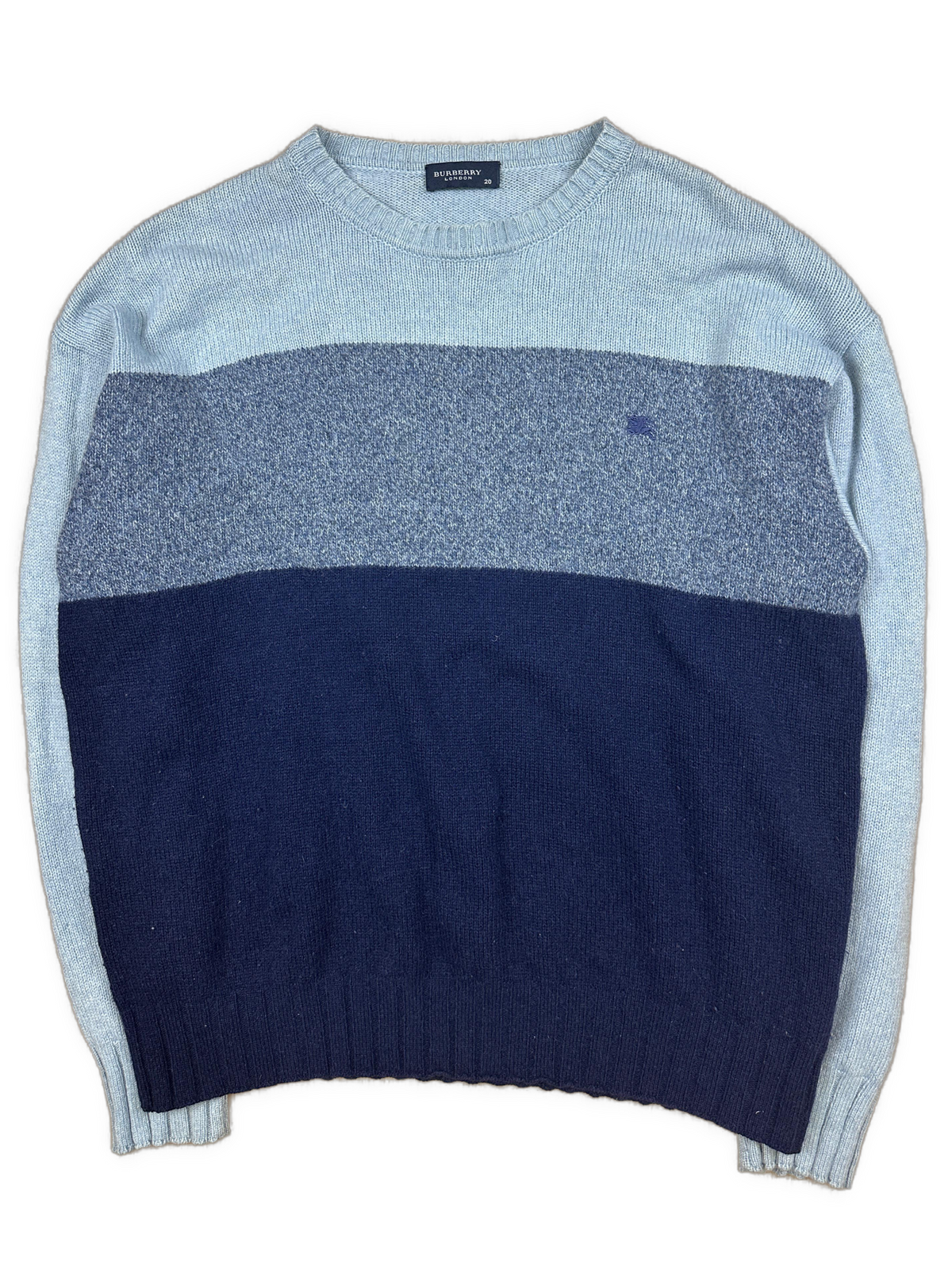 vintage babyblue Burberry knittedsweater {M}