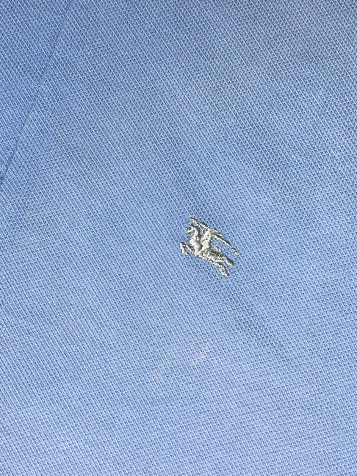 vintage babyblue Burberry polo {L}