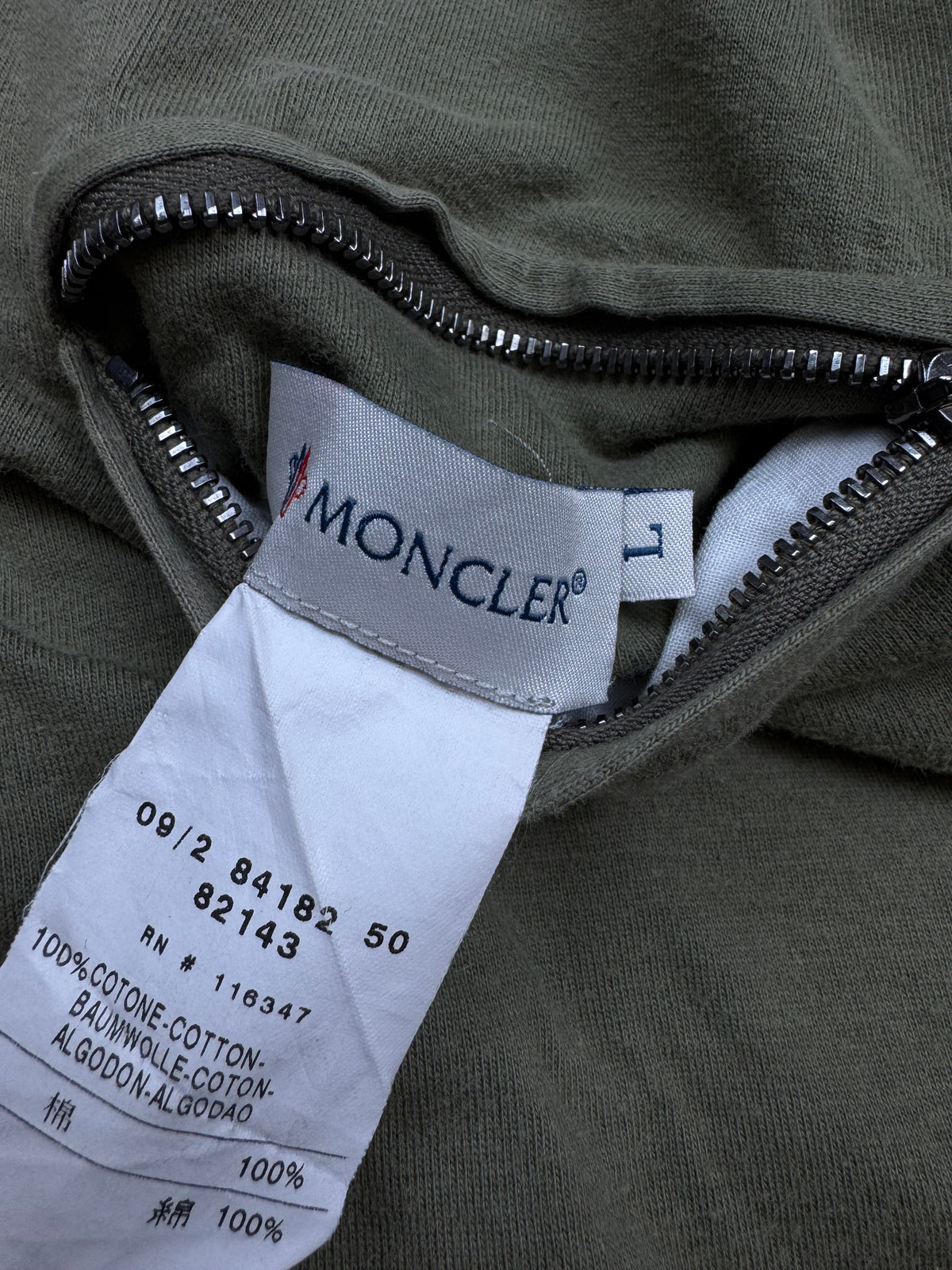 vintage reversible Moncler sweatjacket {M}