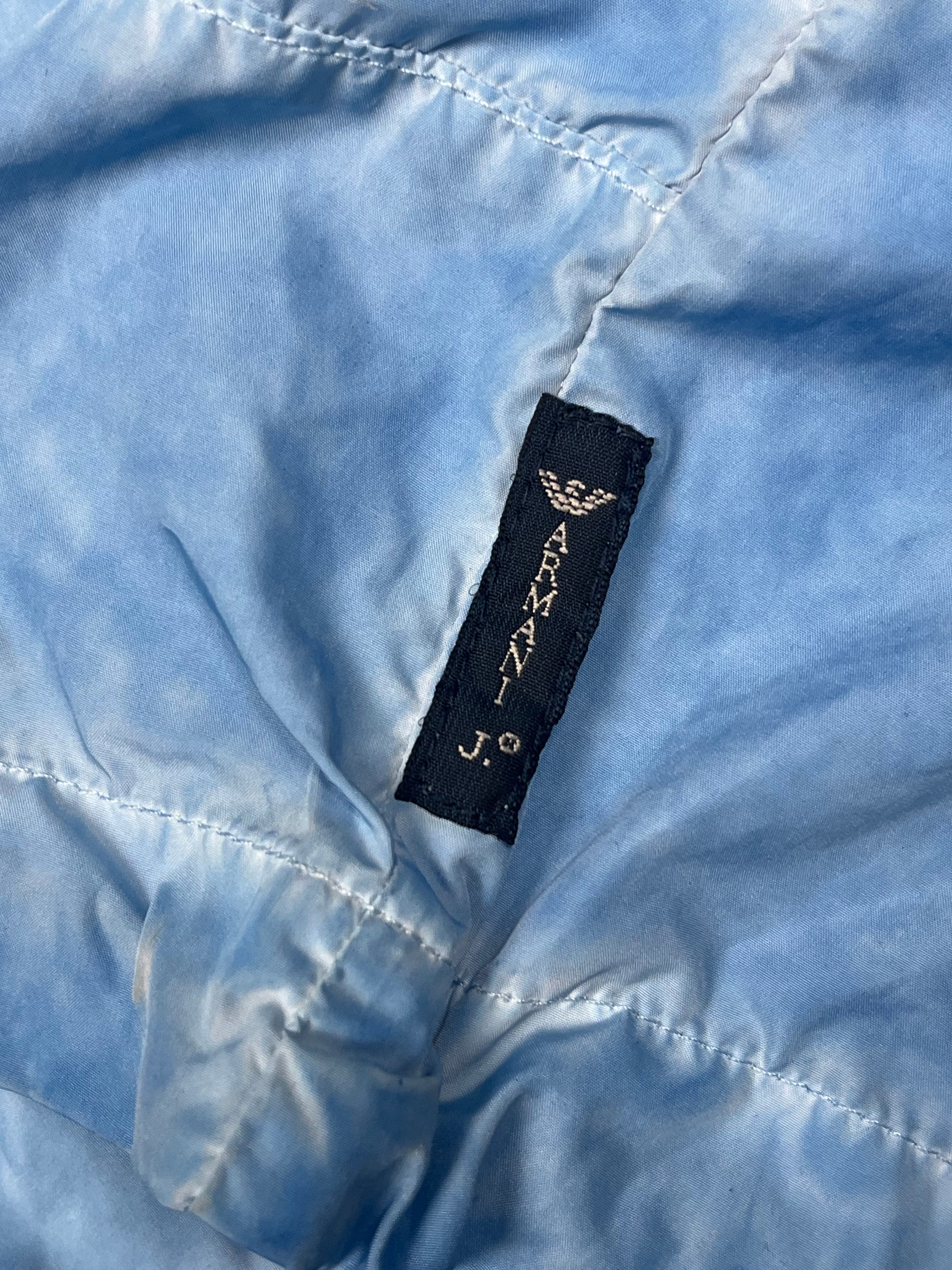 vintage babyblue Armani Jeans windbreaker {XL}