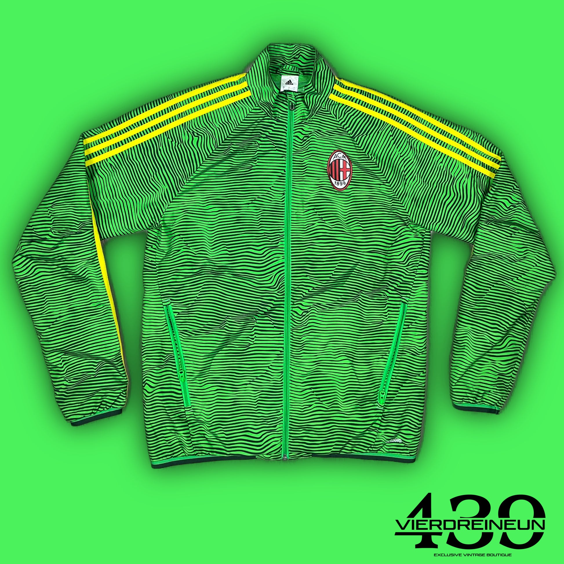 green Adidas Ac Milan windbreaker {S}