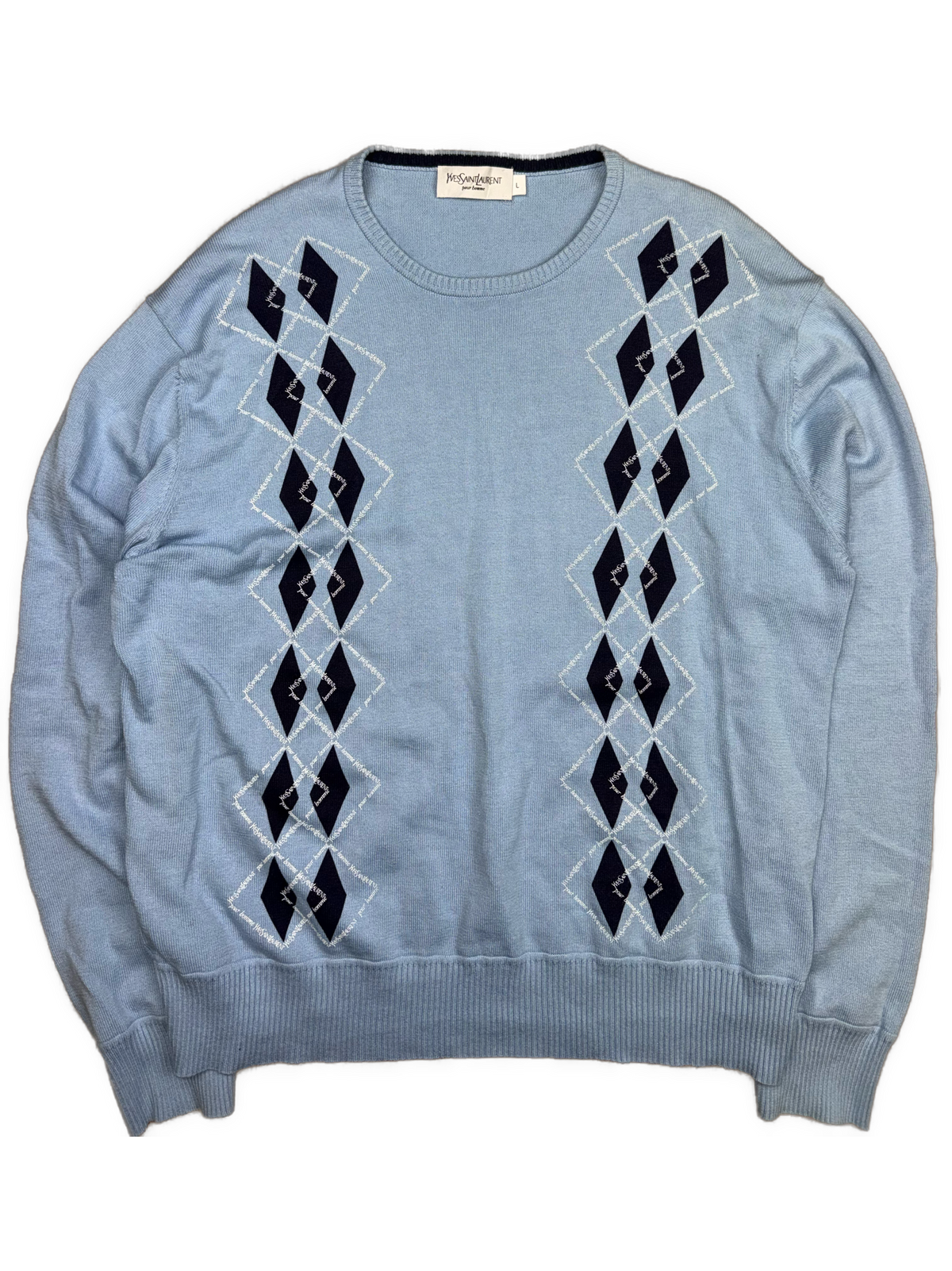 vintage YSL Yves Saint Laurent knittedsweater {L}