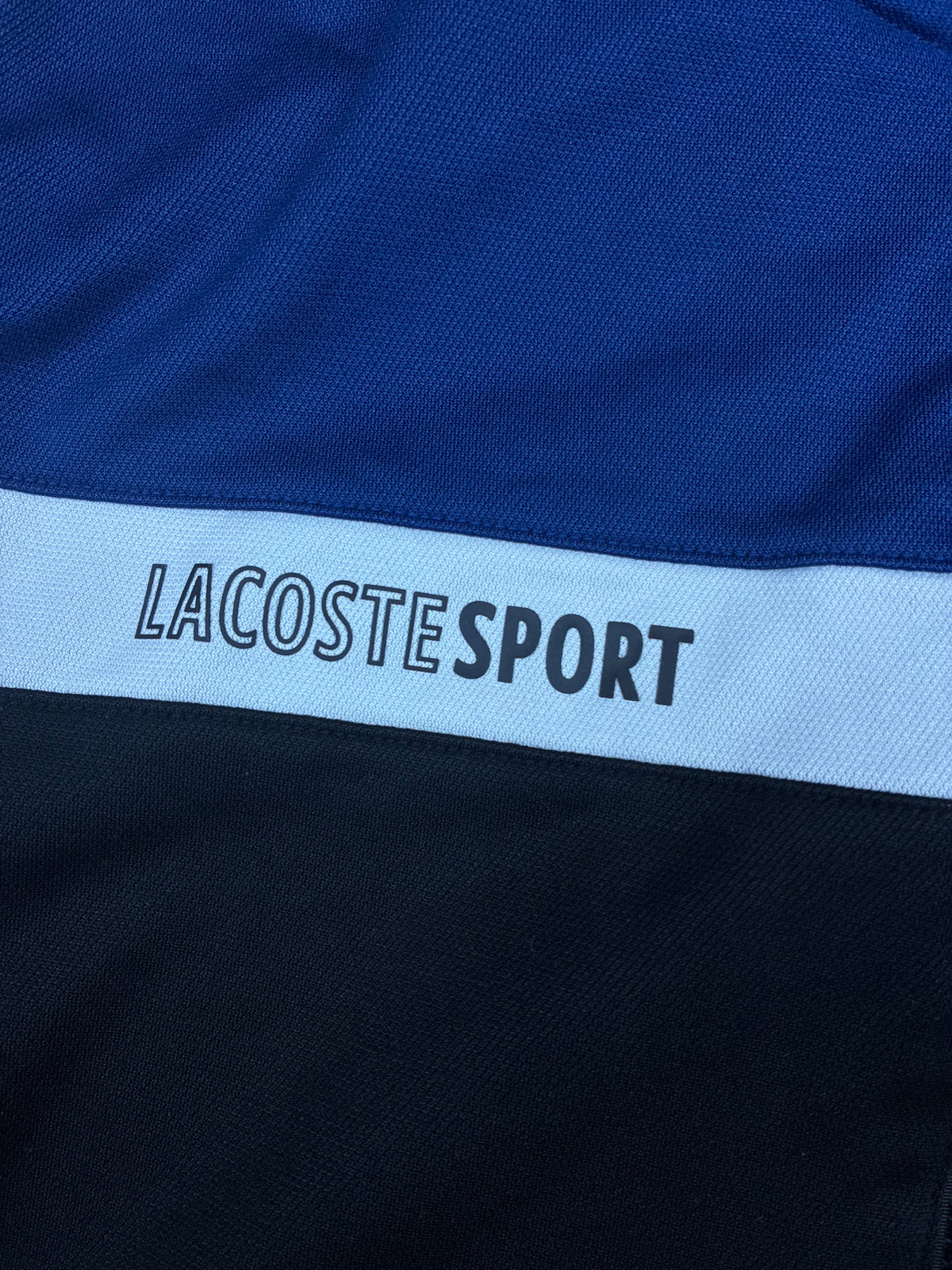 navyblue Lacoste sweatjacket {L}