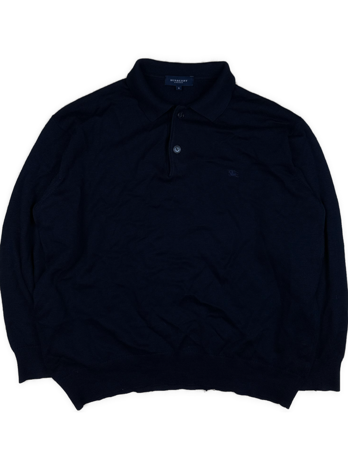 vintage navyblue Burberry quarterzip {M}
