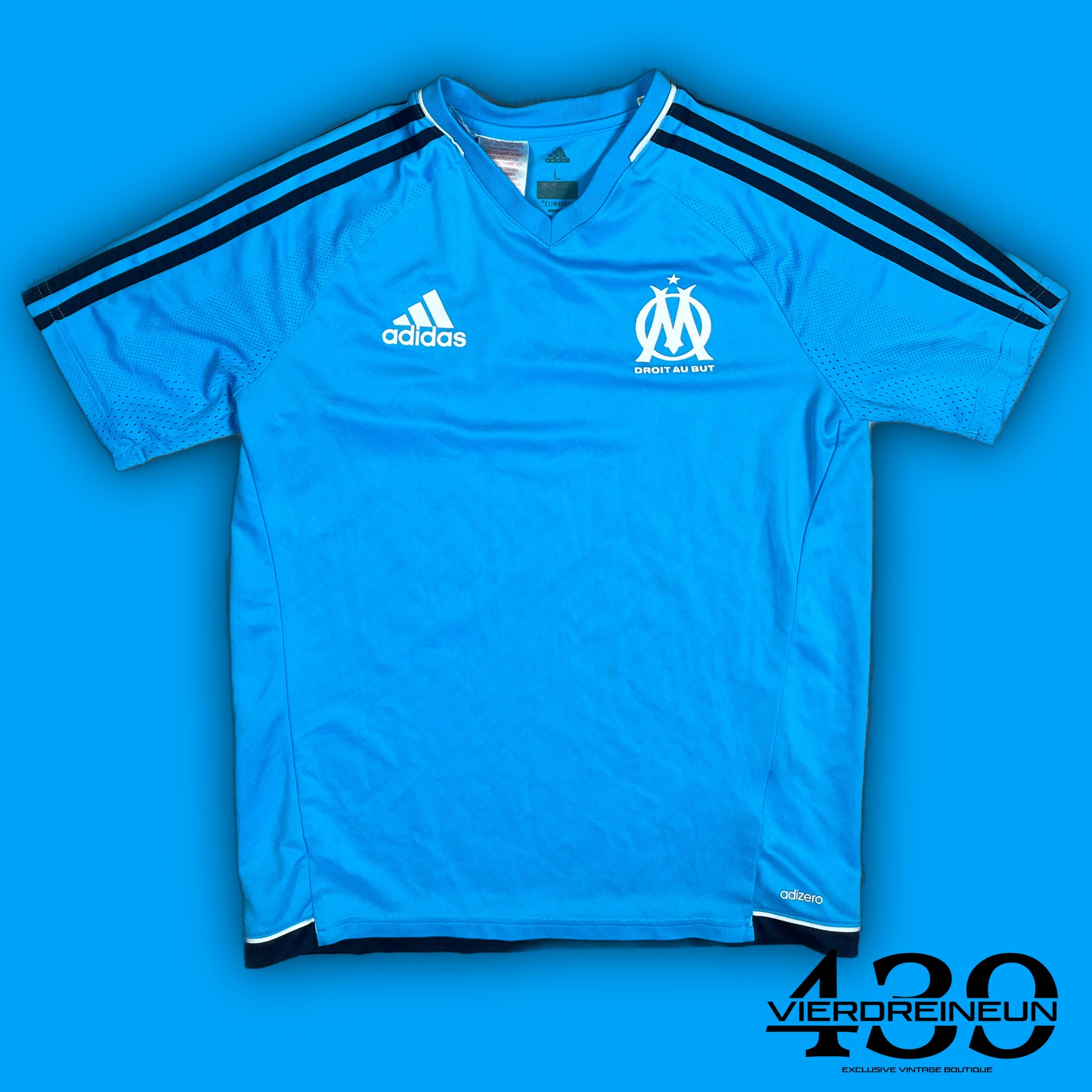 babyblue Adidas Olympique Marseille trainingjersey {XS}