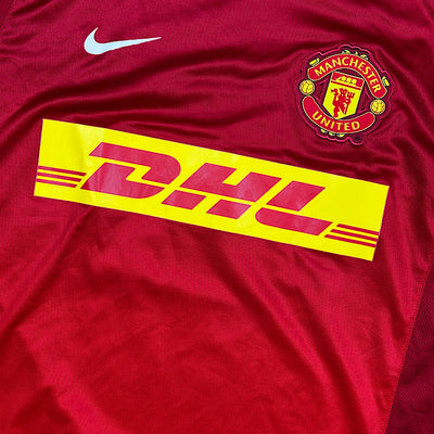 vintage Nike Manchester United trainingjersey {L}