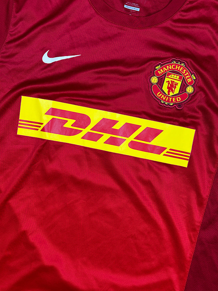 vintage Nike Manchester United trainingjersey {L}