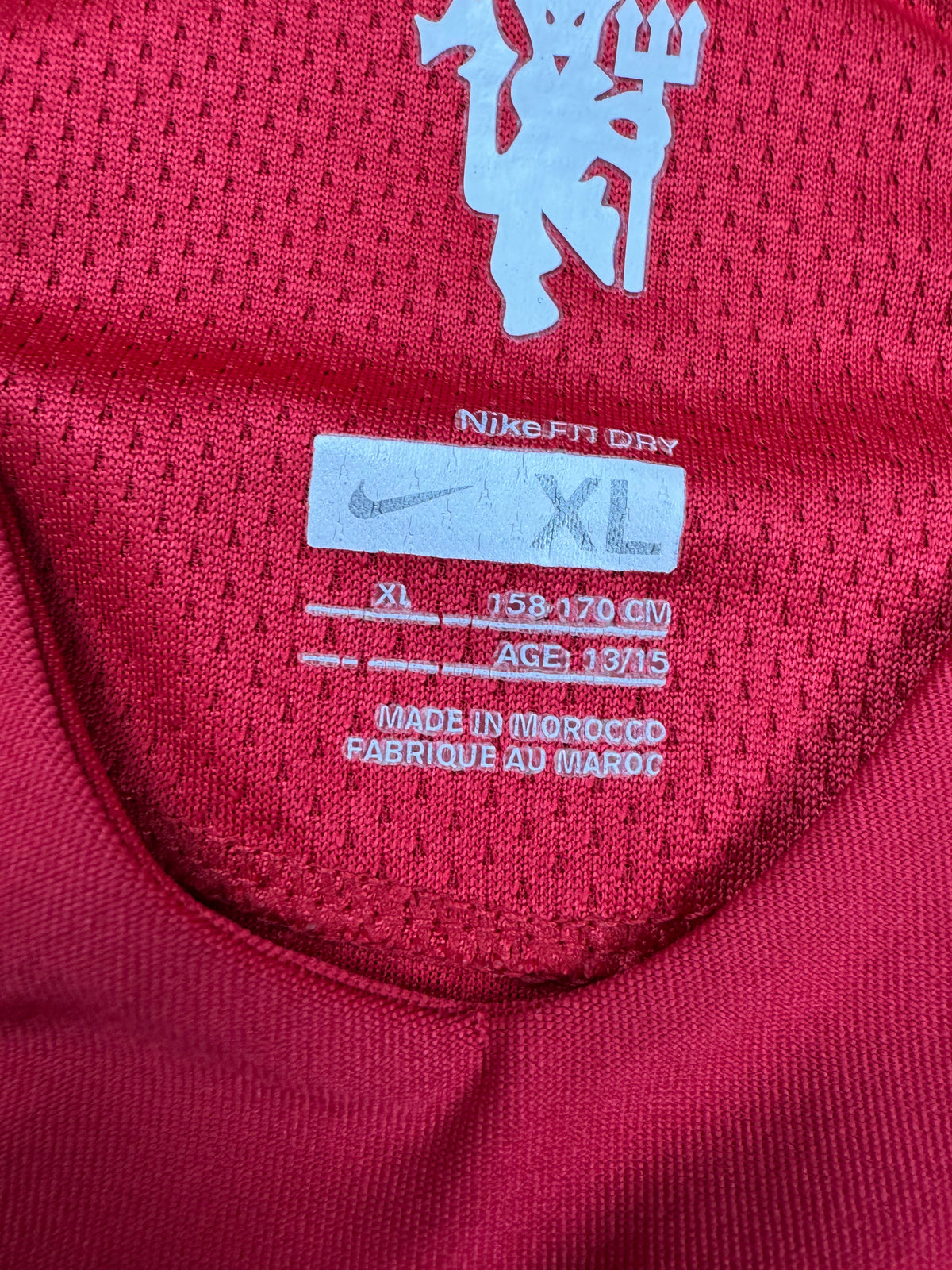vintage Nike Manchester United home jersey {S}