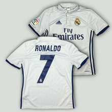 Φόρτωση εικόνας στο εργαλείο προβολής Συλλογής, vintage Adidas Real Madrid RONALDO7 2016-2017 home jersey {XS}

