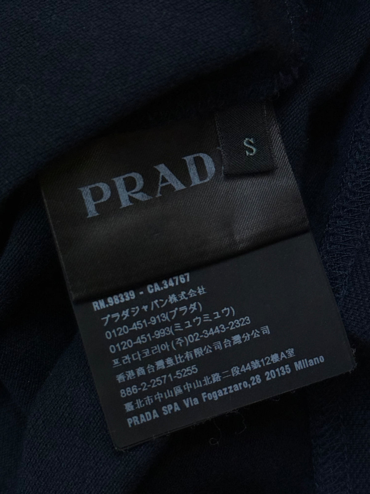 navyblue Prada polo {S}