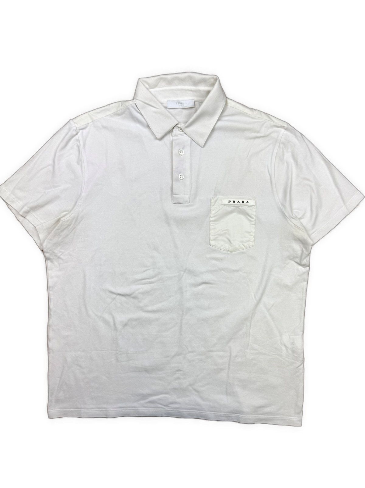 white Prada polo {L}