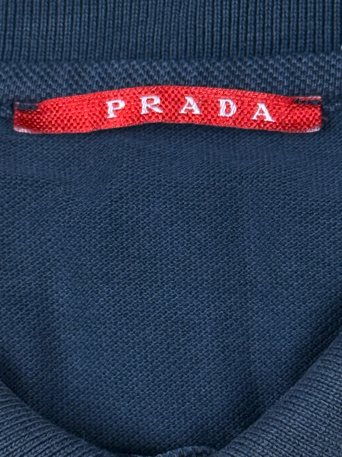 vintage navyblue Prada polo long
