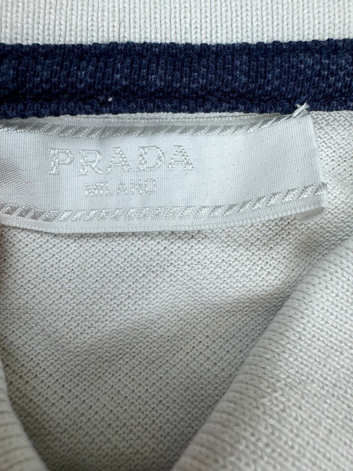 white Prada polo {S}