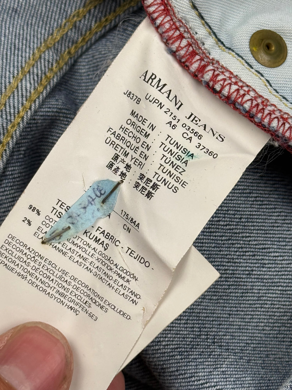 vintage Armani jeans