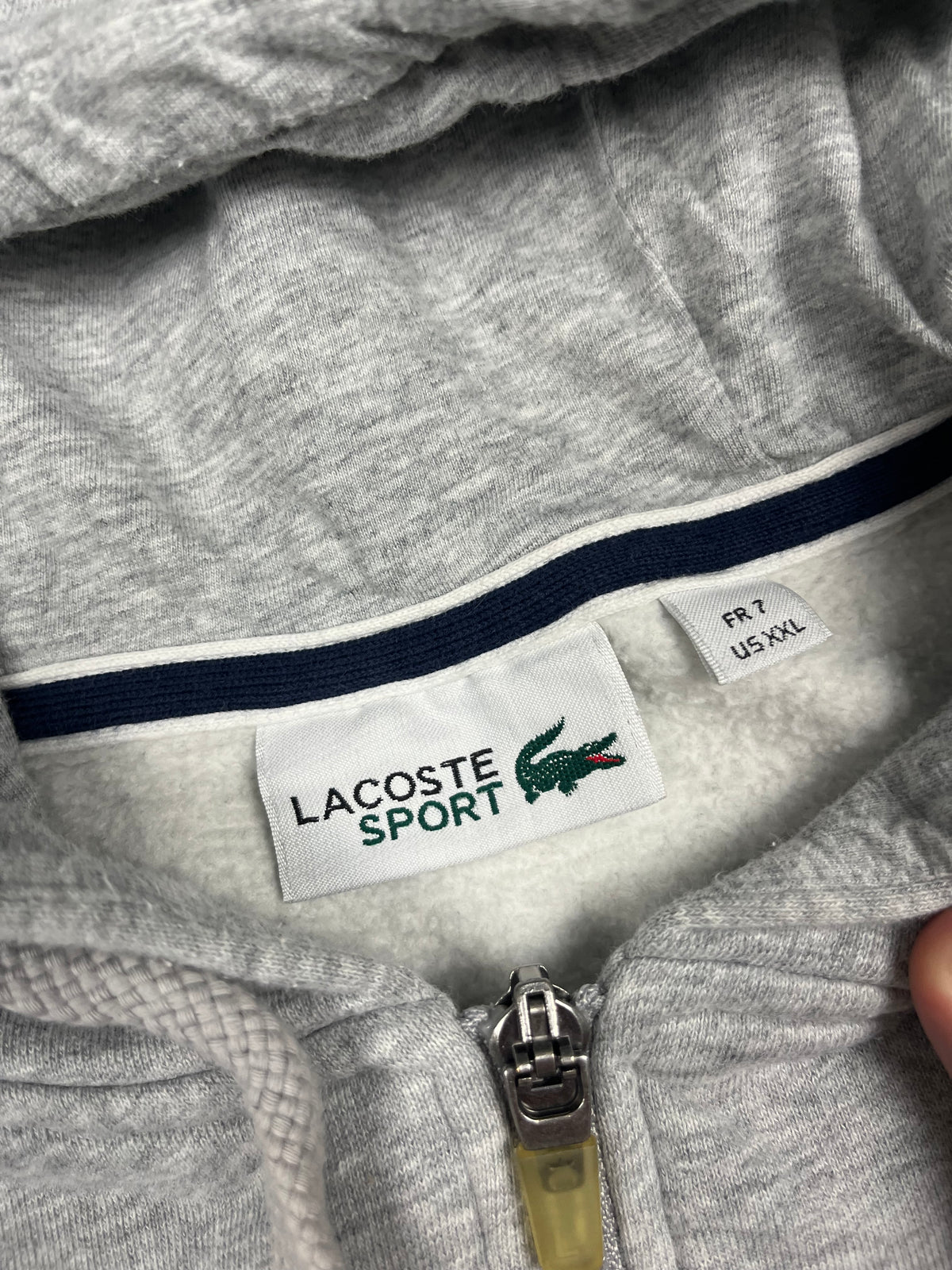grey Lacoste sweatjacket {XL}
