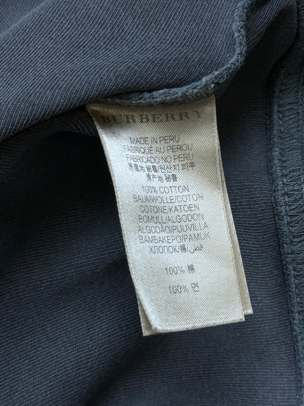 vintage Burberry quarterzip {L}