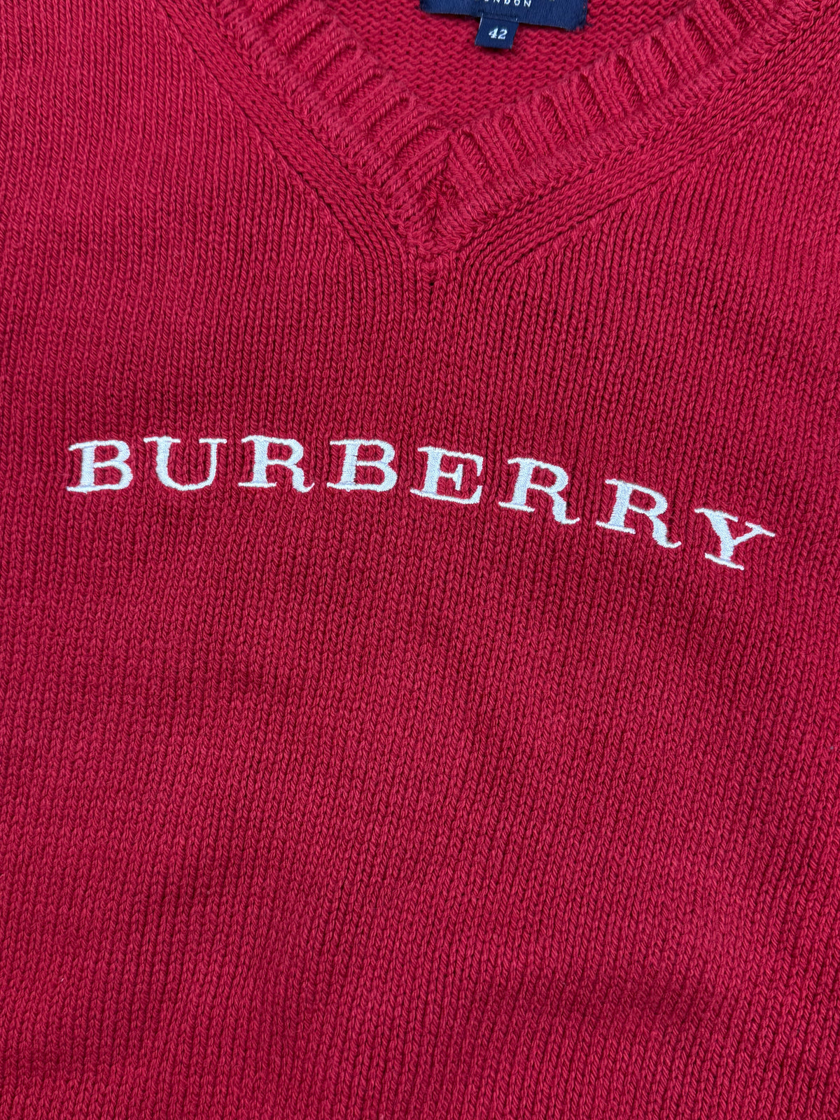 vintage Burberry knittedsweater {S}
