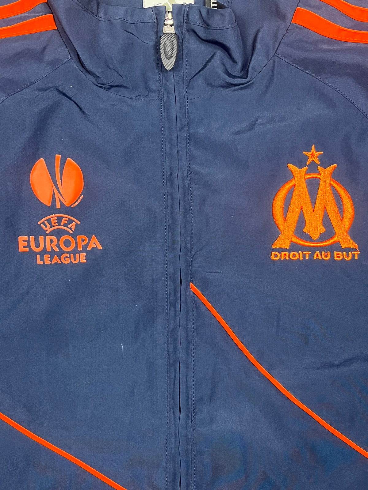vintage Adidas Olympique Marseille windbreaker {L}