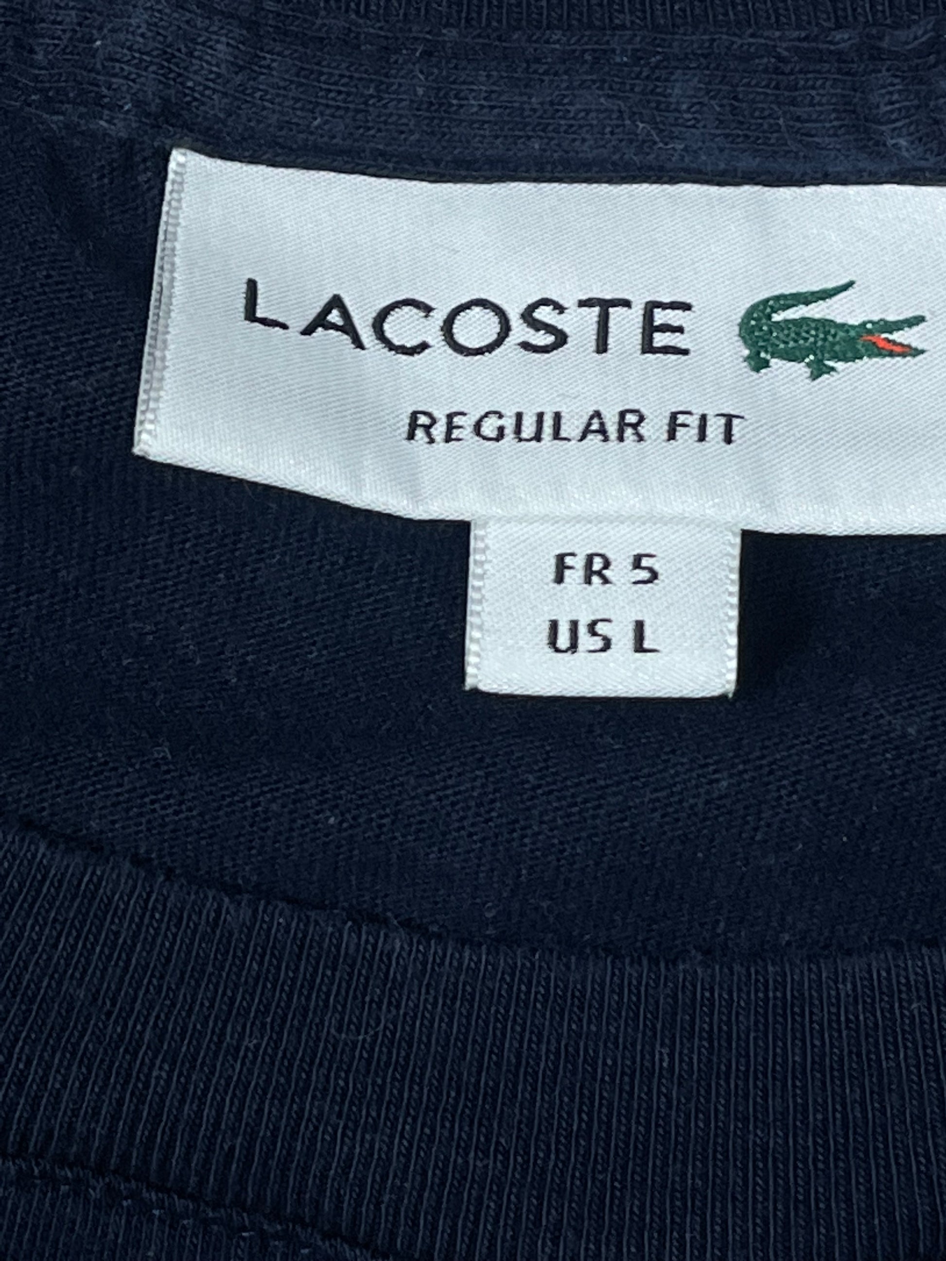 navyblue Lacoste t-shirt {L}