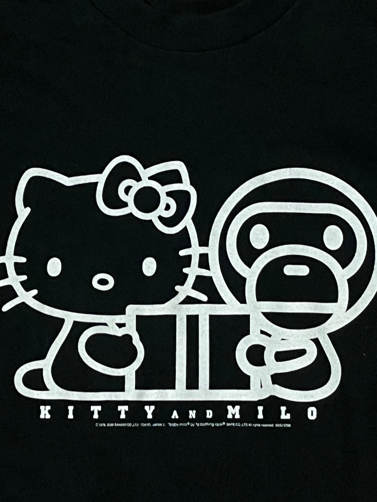 vintage BAPE a bathing ape X hallow kitty t-shirt {M}