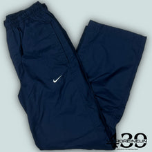 Load image into Gallery viewer, vintage navyblue Nike trackpants {S}
