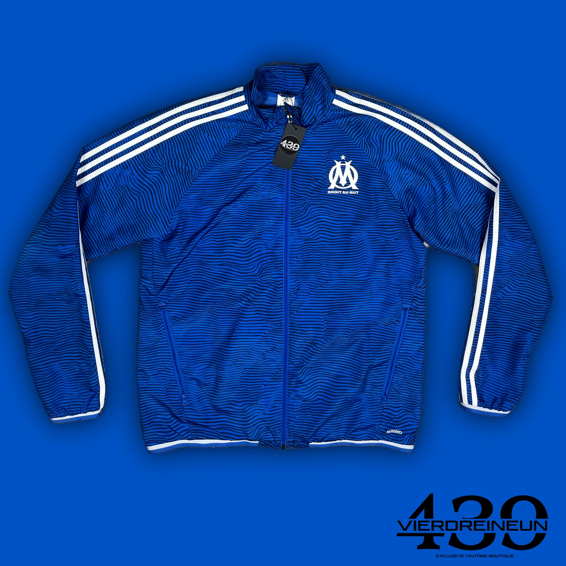 vintage Adidas Olympique Marseille windbreaker {M}