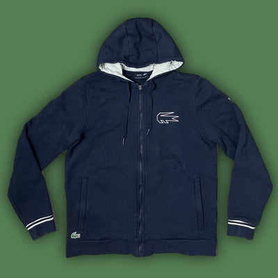 navyblue Lacoste Nova Djokovic sweatjacket {M}