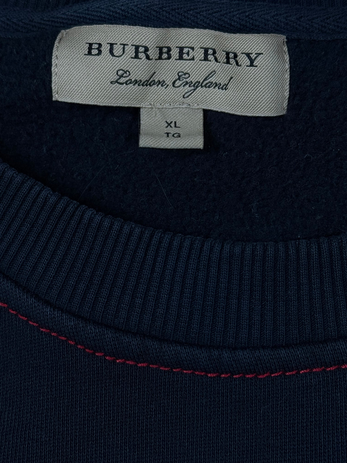 vintage navyblue Burberry sweater {XL}